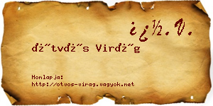 Ötvös Virág névjegykártya